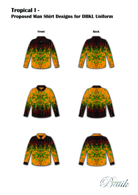 sample: DBKL Tropical design for Men Shirt